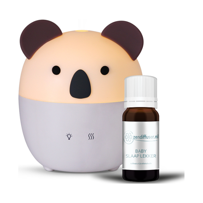 Cadeauset: Koala Aroma Diffuser + Baby Slaap Lekker olie