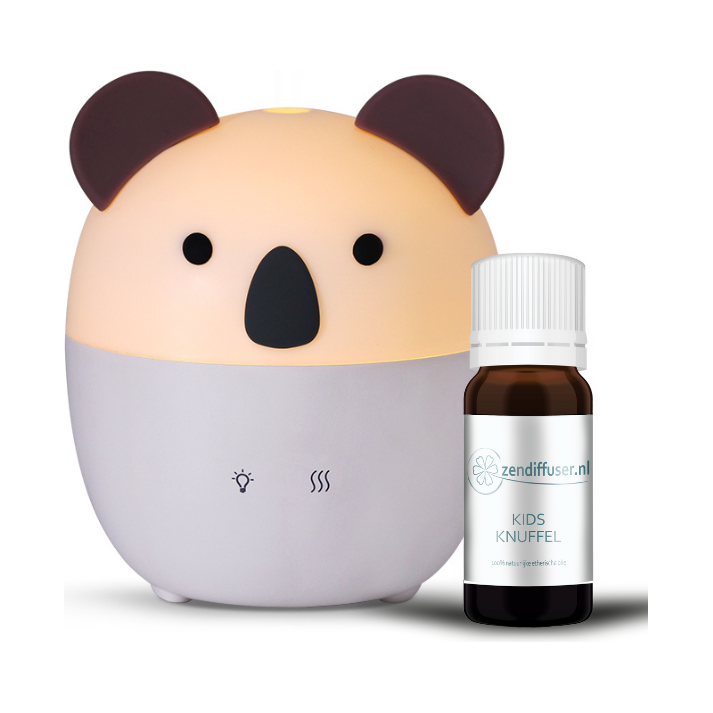 Cadeauset: Koala Aroma Diffuser + Kids Knuffel etherische olie