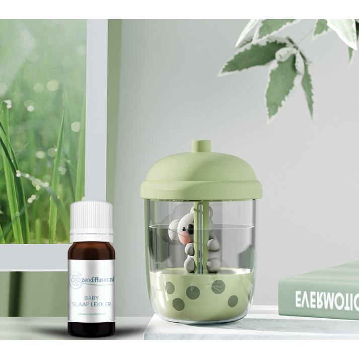 Cadeauset: Koala in beker Aroma Diffuser + Baby Slaap Lekker olie