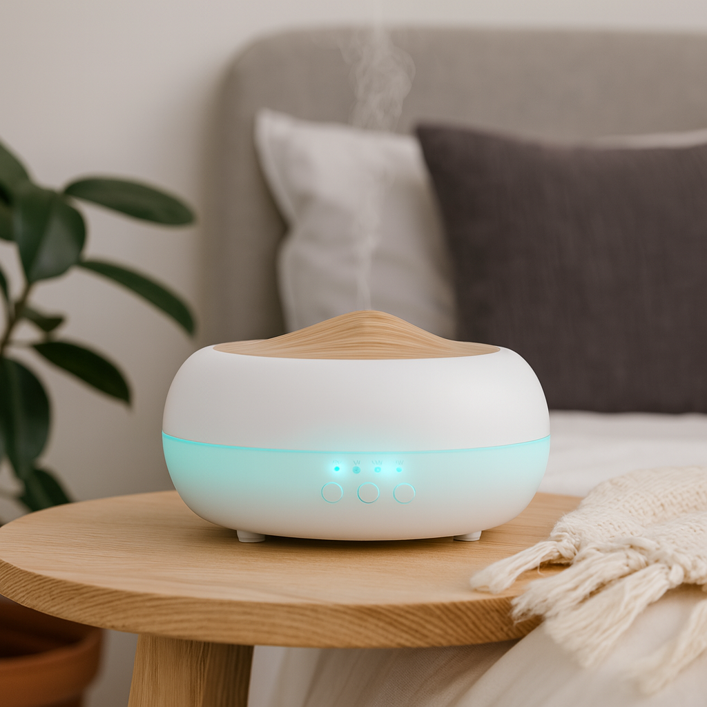 Aroma diffuser met timerfunctie, mist en houten afwerking – Zen Garden Pro