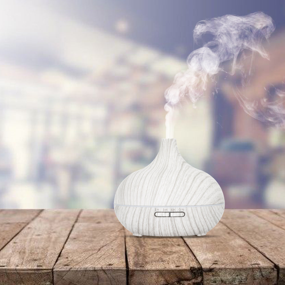 Qi Flow Pro - Wit Hout - Aroma Diffuser