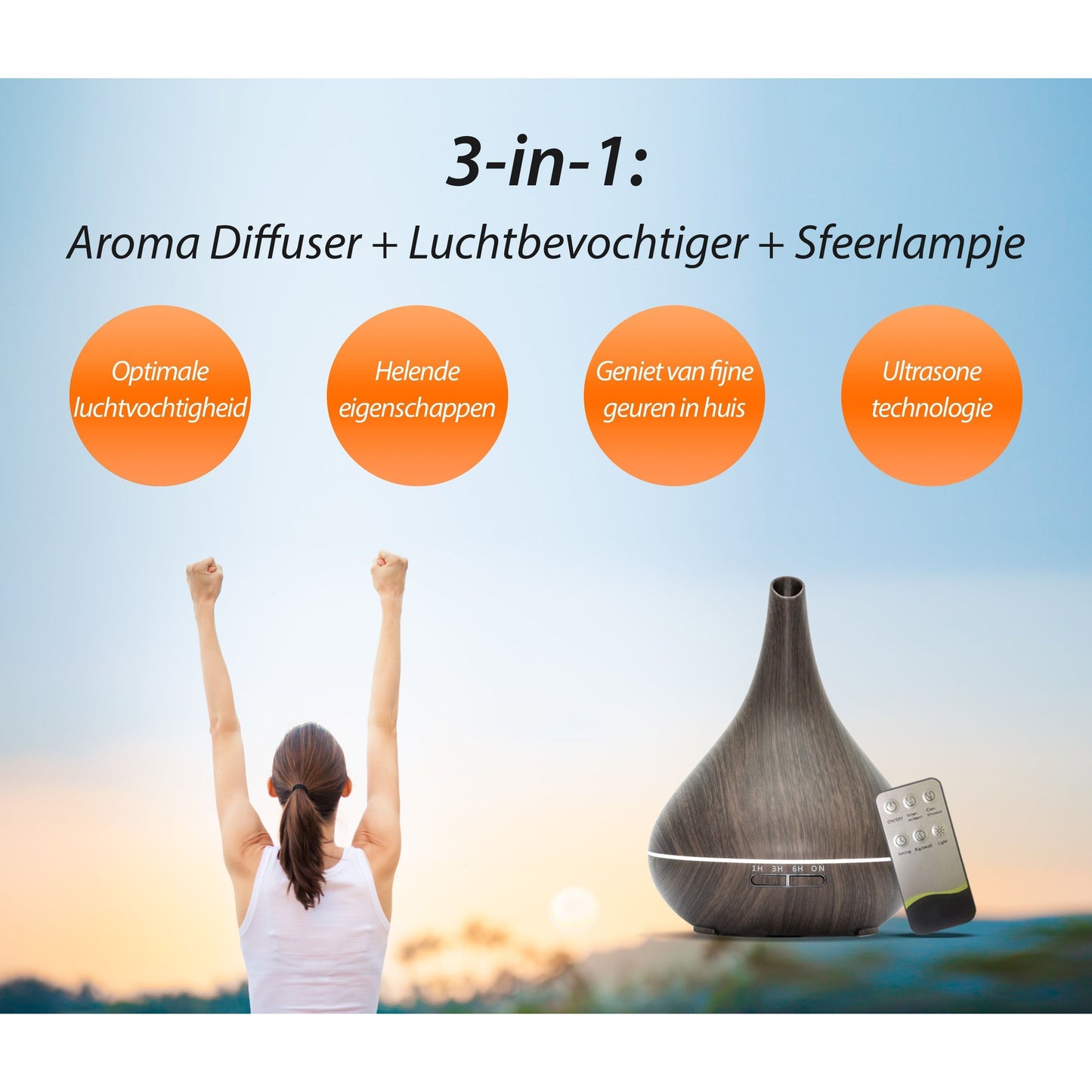 Karma Scent Pro - Donker Hout - Aroma Diffuser