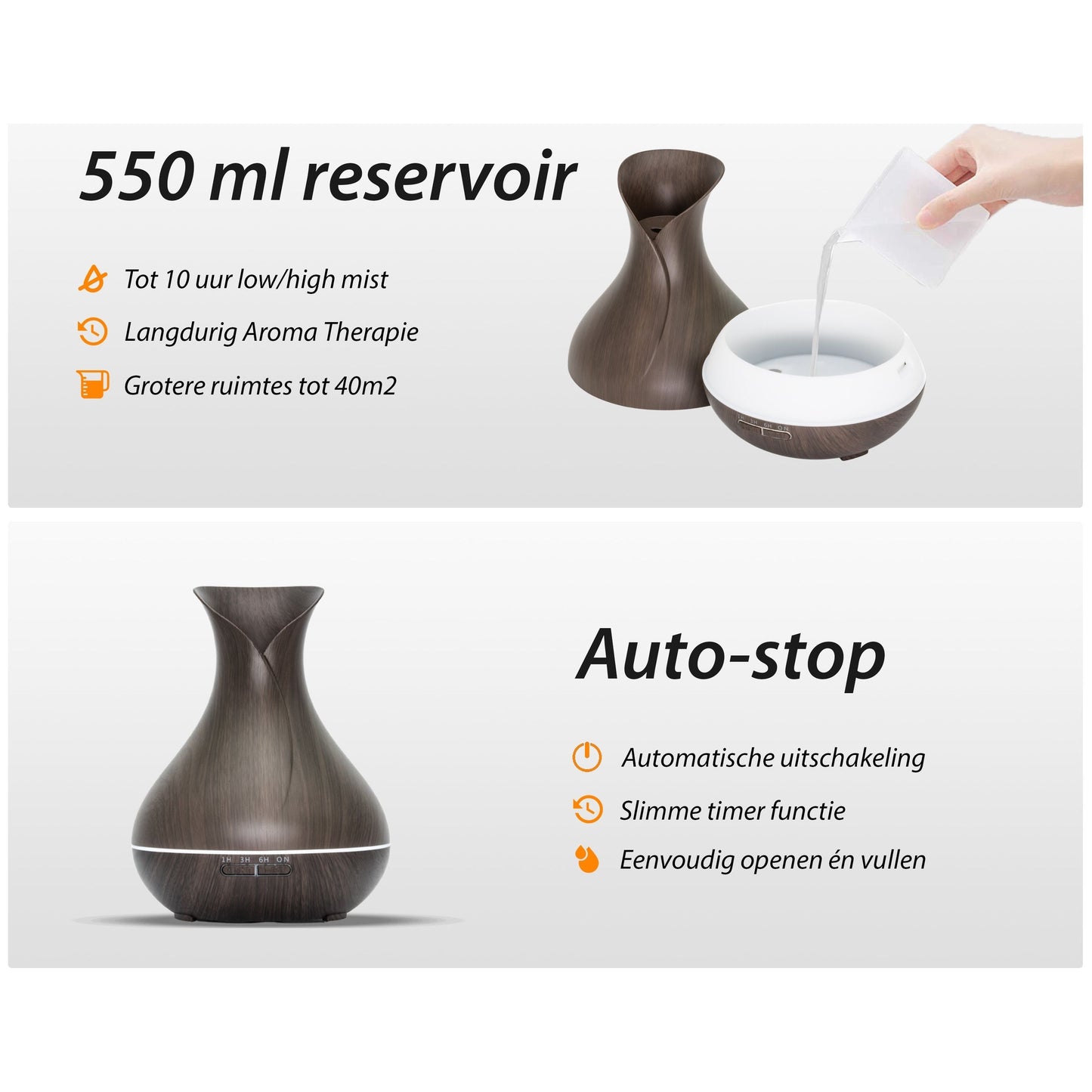 Lotus Zen Pro - Donker Hout - Aroma Diffuser