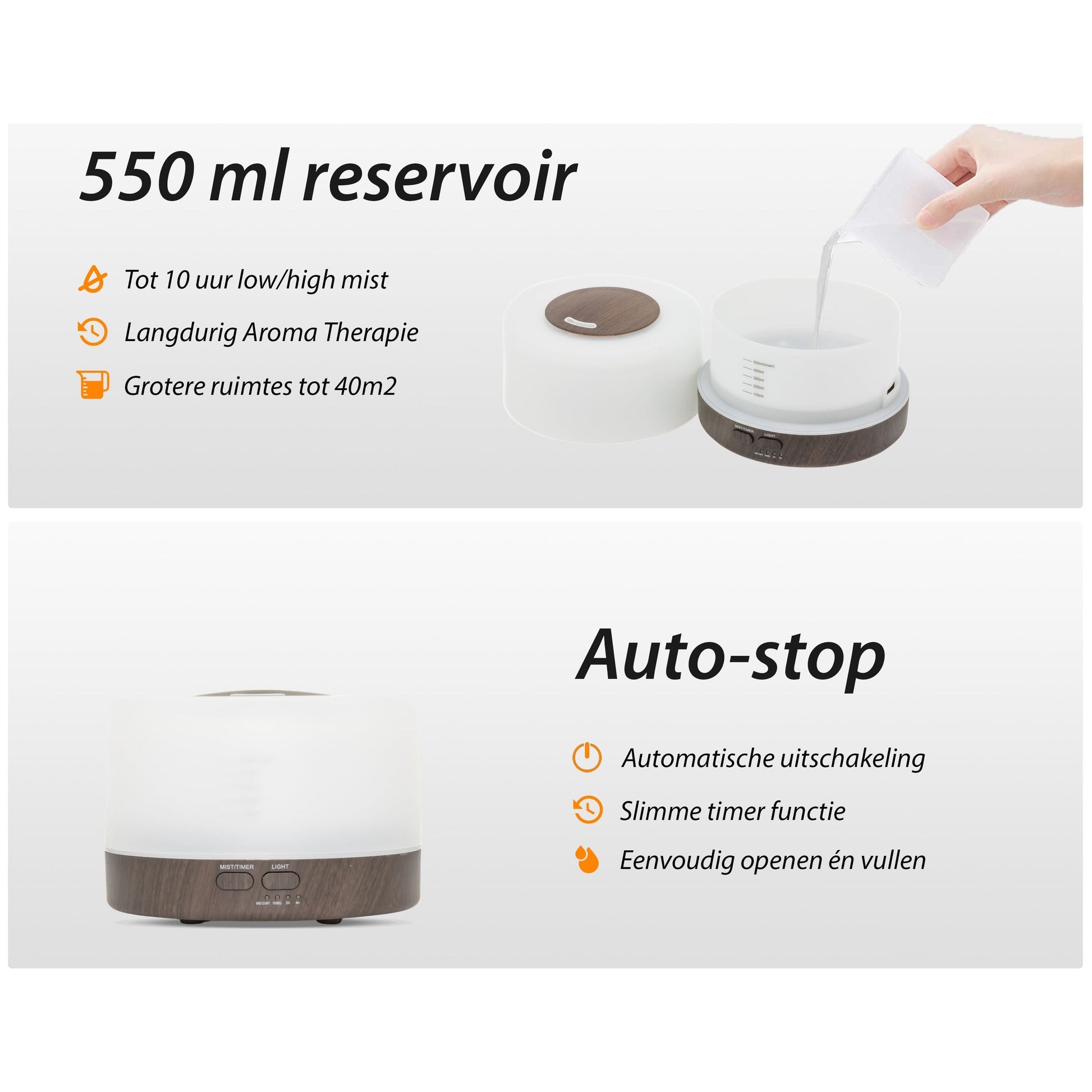 YinYang Balance Pro - Donker Hout - Aroma Diffuser