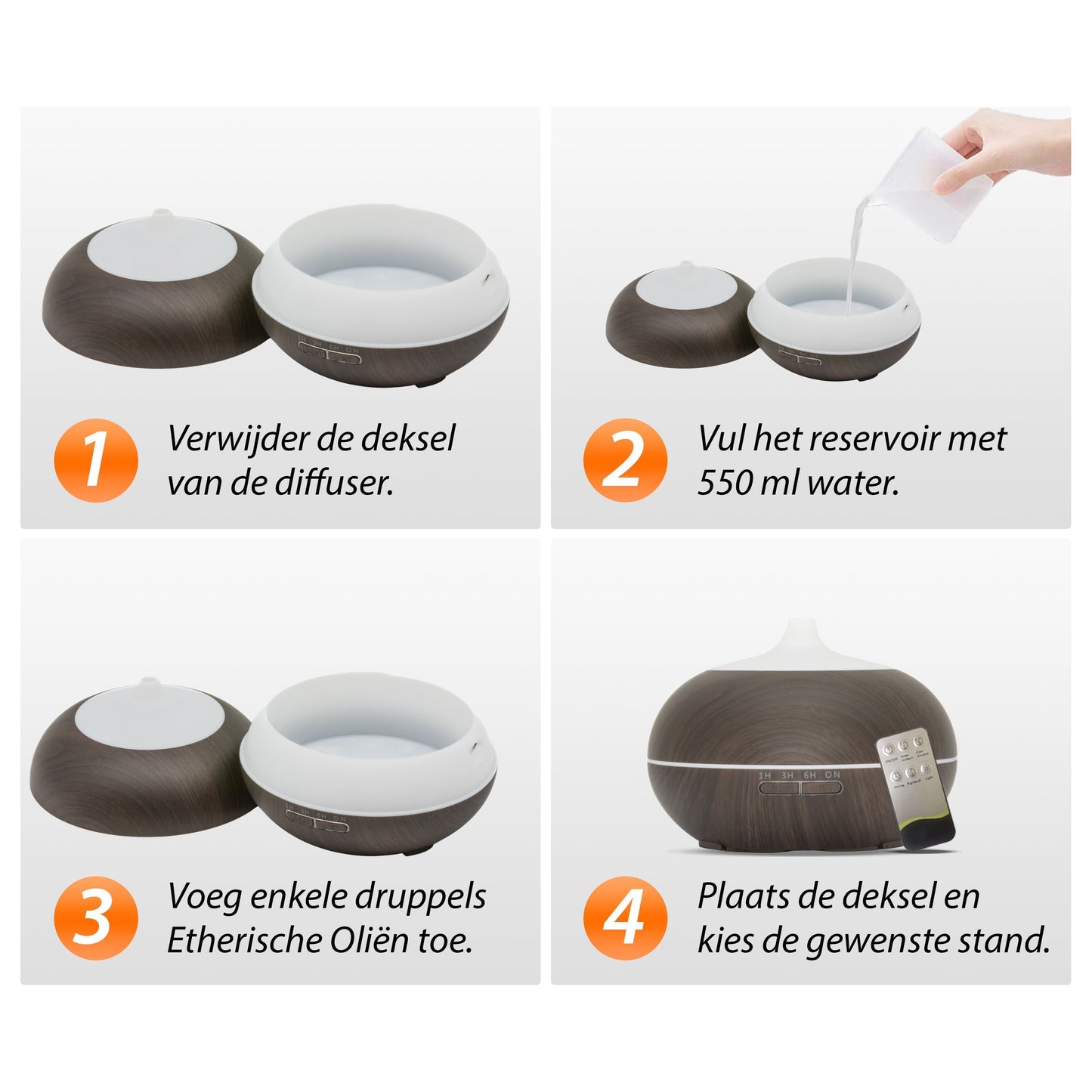 Shanti Calm Pro - Donker Hout - Aroma Diffuser